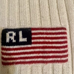 Polo knit scarf vintage from my closet. 81” x 9”